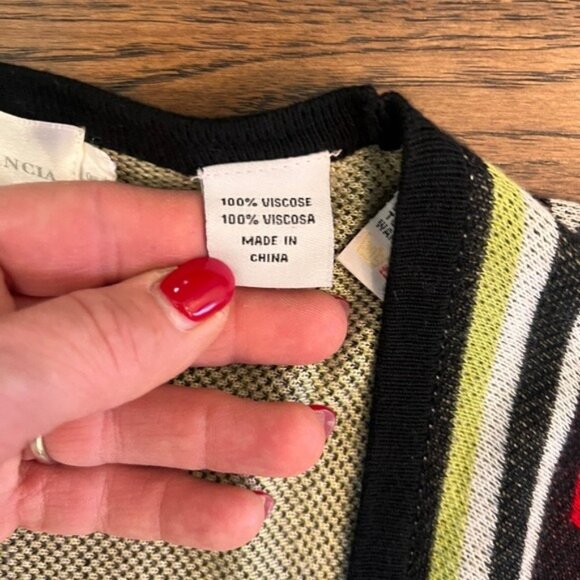 Rancho Estancia Western Aztec Colorful Print Shawl Poncho OS Rodeo Festival - Picture 3 of 7